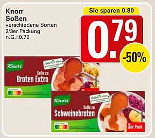 Knorr Soßen verschiedene Sorten 2/3er Packung
