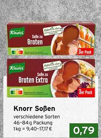 Knorr Soßen - verschiedene Sorten 46-84 g, 3er Pack