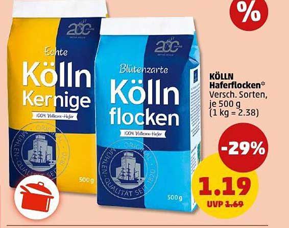 KÖLLN Haferflocken - Verschiedene Sorten, je 500 g
