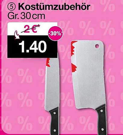 Kostümzubehör Gr. 30 cm - Jetzt zum Sonderpreis!