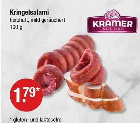 Kringelsalami herzhaft, mild geräuchert 100 g