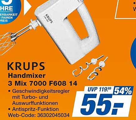 KRUPS Handmixer 3 Mix 7000 F608 14