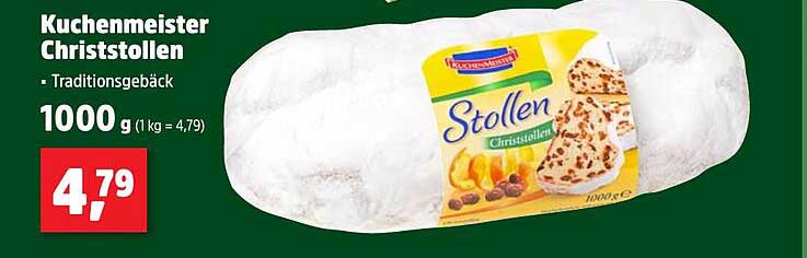 Kuchenmeister Christstollen 1000 g - Traditiongebäck
