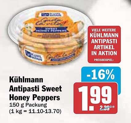 Kühlmann Antipasti Sweet Honey Peppers
