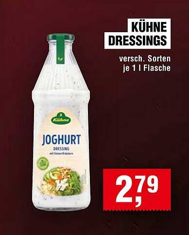 KÜHNE DRESSINGS - Joghurtdressing 1 l Flasche