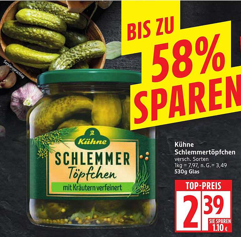 Kühne Schlemmer-Töpfchen versch. Sorten