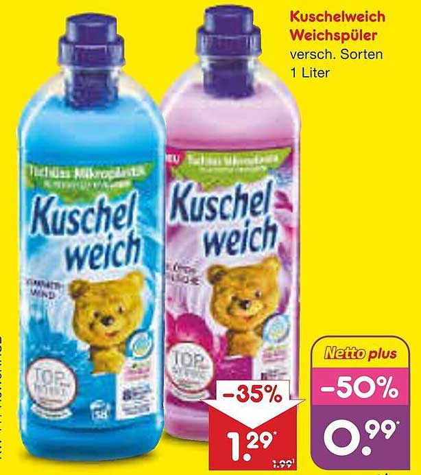 Kuschelweich Weichspüler verschiedenen Sorten, 1 Liter