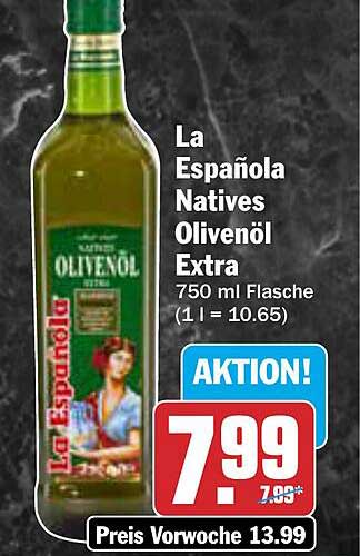 La Española Natives Olivenöl Extra 750 ml