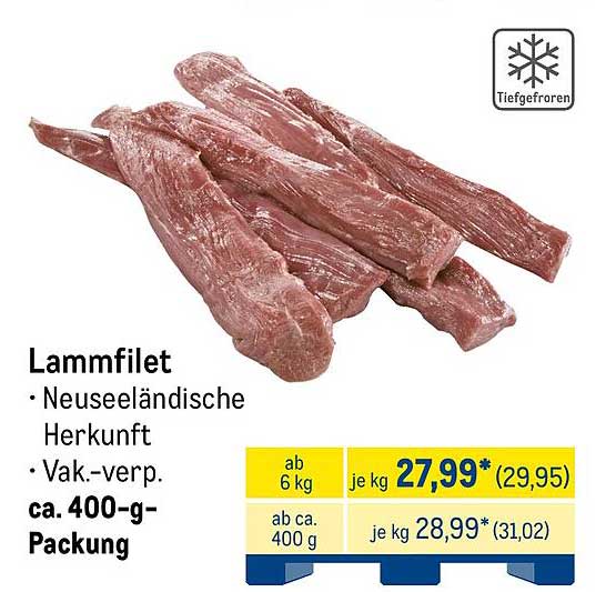 Lammfilet - Neuseeländische Herkunft