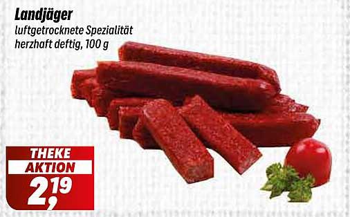 Landjäger luftgetrocknete Spezialität herzhaft deftig, 100 g