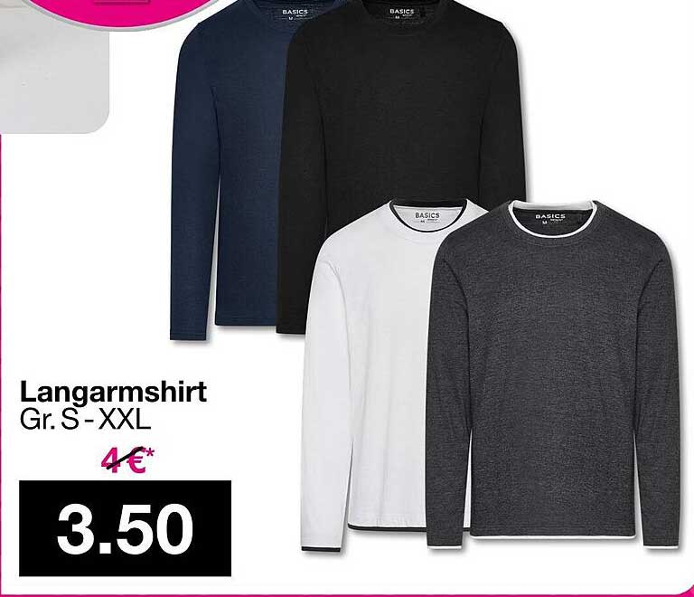 Langarmshirt Gr. S-XXL