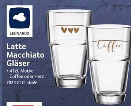 Latte Macchiato Gläser von Leonardo