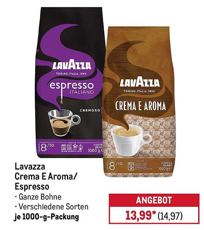 Lavazza Crema E Aroma/Espresso - Ganze Bohne