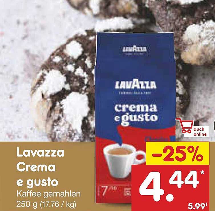 Lavazza Crema e Gusto Kaffee gemahlen 250 g
