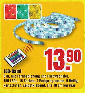 LED-Band 5 m mit Fernbedienung