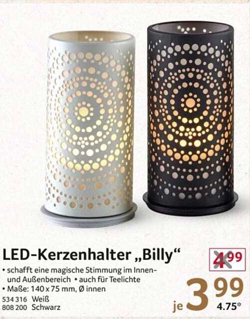 LED-Kerzenhalter „Billy“