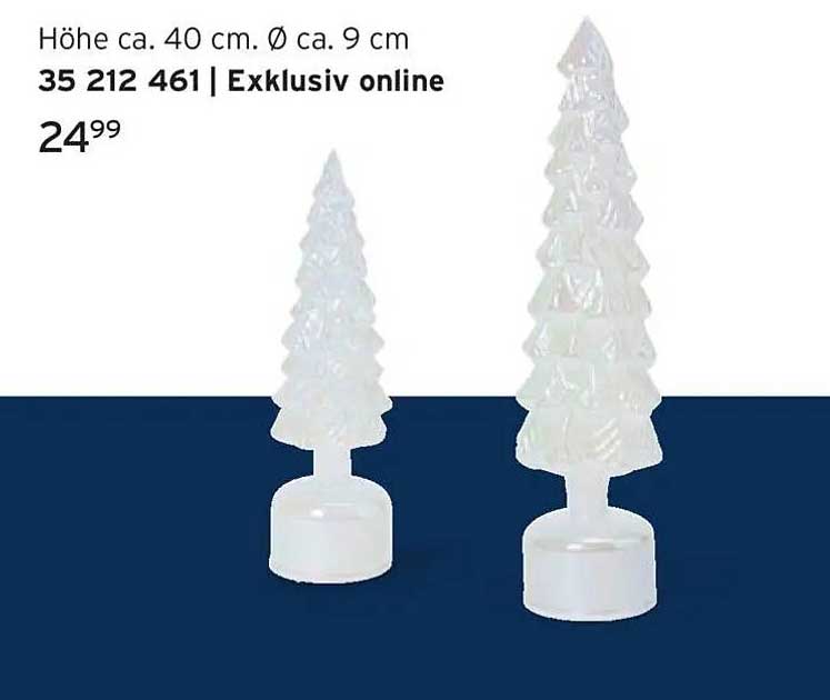 LED Weihnachtsbaum in Weiß - Lichtspiel für die Winterzeit