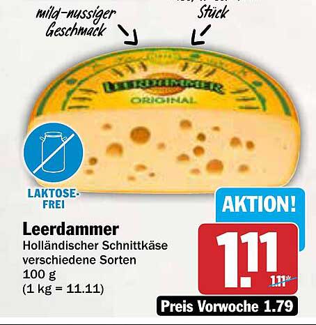 Leerdammer Holländischer Schnittkäse verschiedene Sorten 100 g