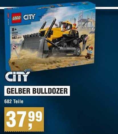 LEGO City Gelber Bulldozer