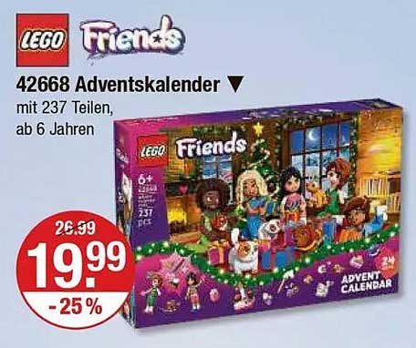 LEGO Friends Adventskalender 42668 mit 237 Teilen