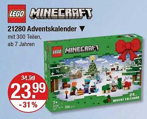 LEGO Minecraft 21280 Adventskalender