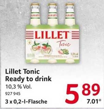 Lillet Tonic Ready to drink 3 x 0,2 l-Flasche