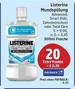 Listerine Mundspülung Advanced 500ml - milder Geschmack