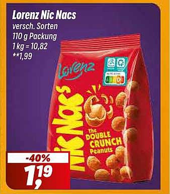 Lorenz Nic Nacs – Double Crunch Peanuts