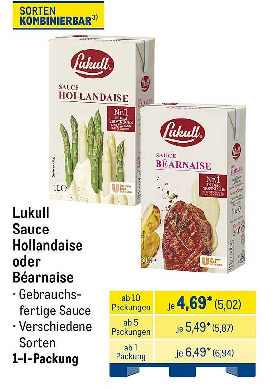 Lukull Sauce Hollandaise oder Béarnaise