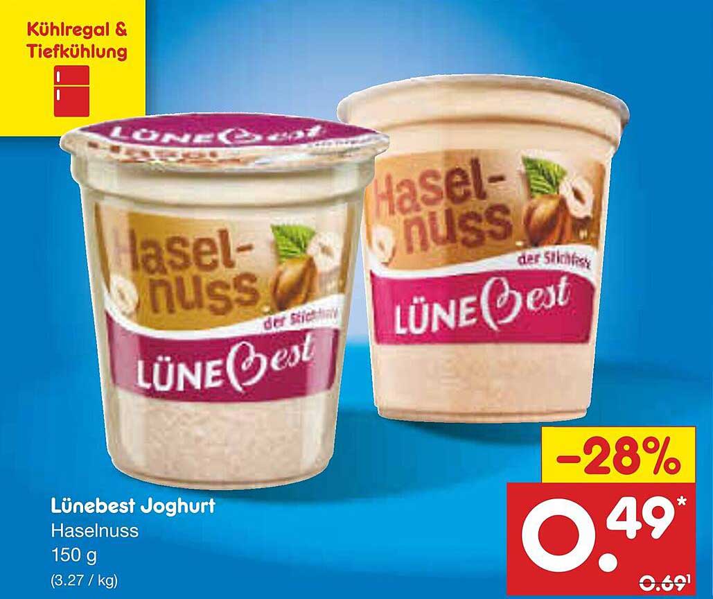 Lünebest Joghurt Haselnuss 150 g