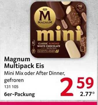 Magnum Multipack Eis - Mini Mix oder After Dinner, gefroren