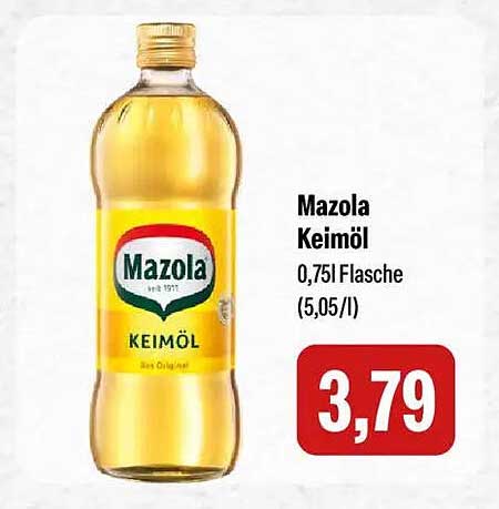 Mazola Keimöl 0,75L Flasche