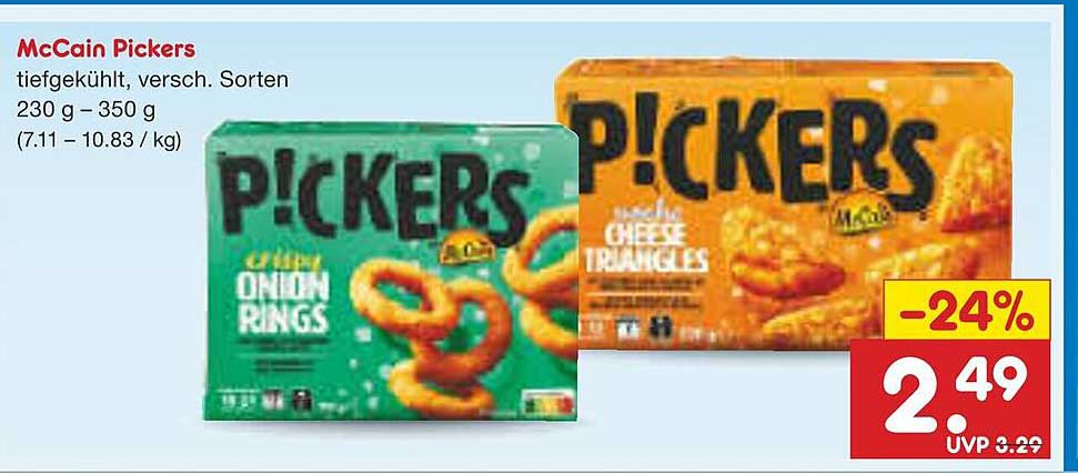 McCain Pickers tiefgekühlt, versch. Sorten