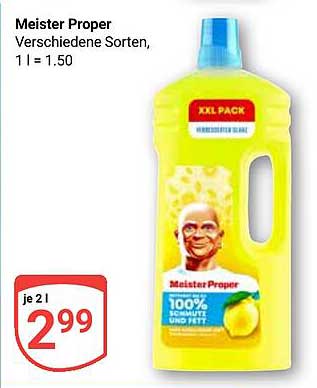 Meister Proper - 100% Schmutz und Fett - XL Pack