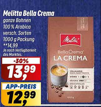 Melitta Bella Crema ganze Bohnen 100% Arabica