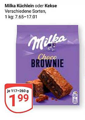 Milka Küchlein oder Kekse, verschiedene Sorten