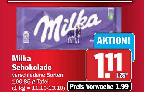 Milka Schokolade 100-85 g Tafel - verschiedene Sorten