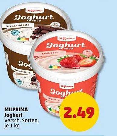 MILPRIMA Joghurt in verschiedenen Sorten, je 1 kg
