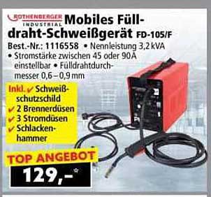 Mobiles Fülldraht-Schweißgerät FD-105/F