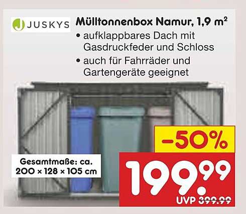 Mülltonnenbox Namur, 1,9 m² - Jetzt zum halben Preis!