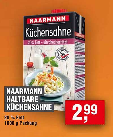 Naarmann Haltbare Küchensahne 1000 g