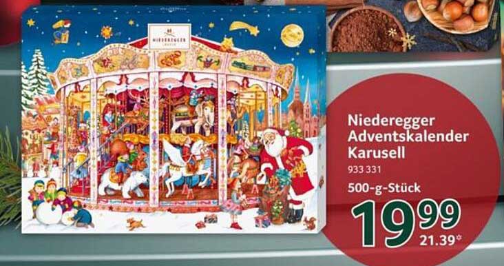 Niederegger Adventskalender Karussell 500-g-Stück