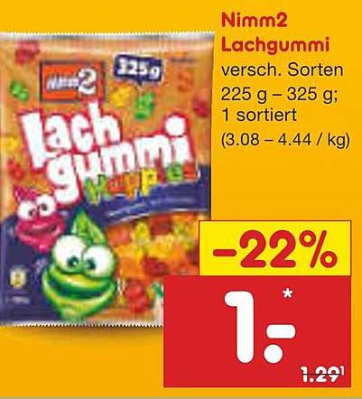 Nimm2 Lachgummi 225 g - 325 g, versch. Sorten