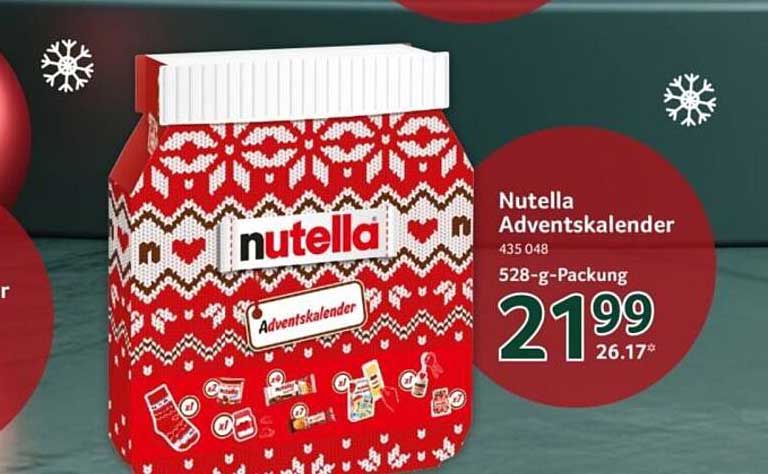 Nutella Adventskalender 528 g-Packung