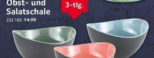 Obst- und Salatschale 3-tlg.