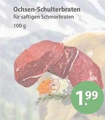 Ochsen-Schulterbraten für saftigen Schmorbraten