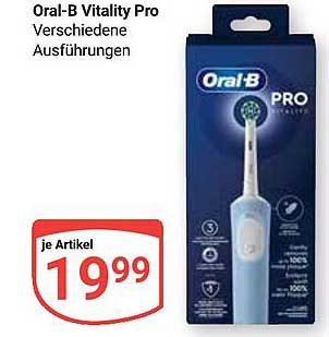 Oral-B Vitality Pro verschiedene Ausführungen