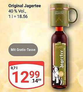 Original Jagerttee mit Gratis-Tasse