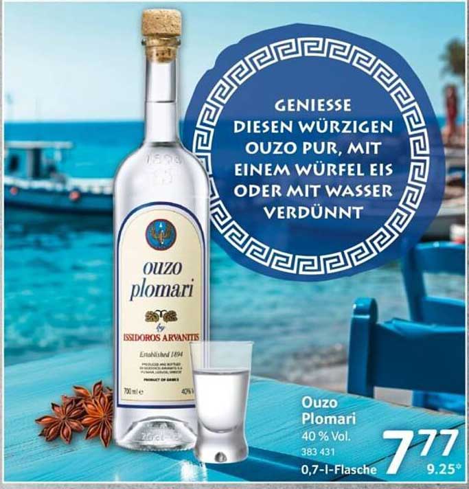 Ouzo Plomari 0,7 l Flasche - 40% Vol.