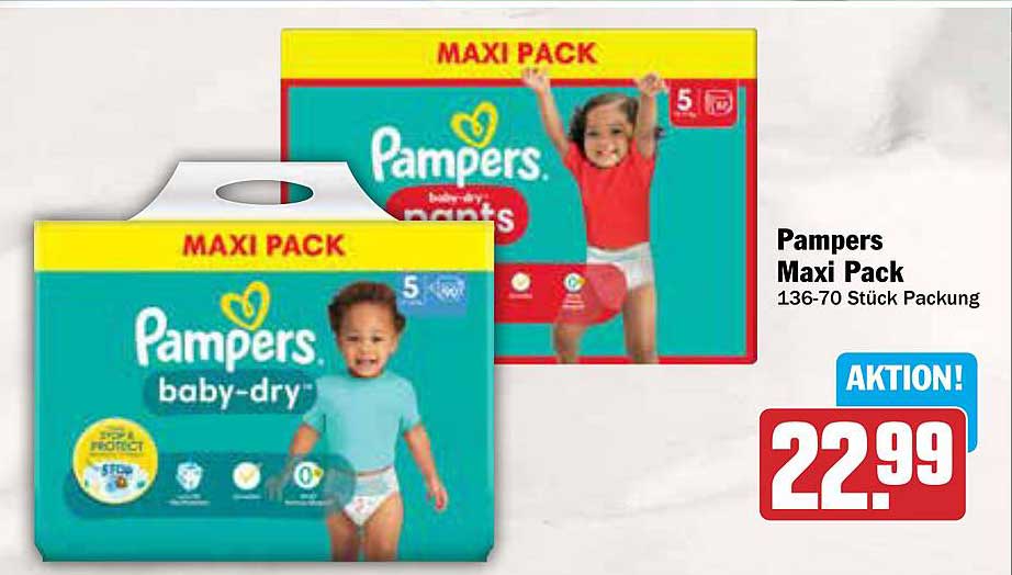 Pampers Maxi Pack 136-70 Stück Packung